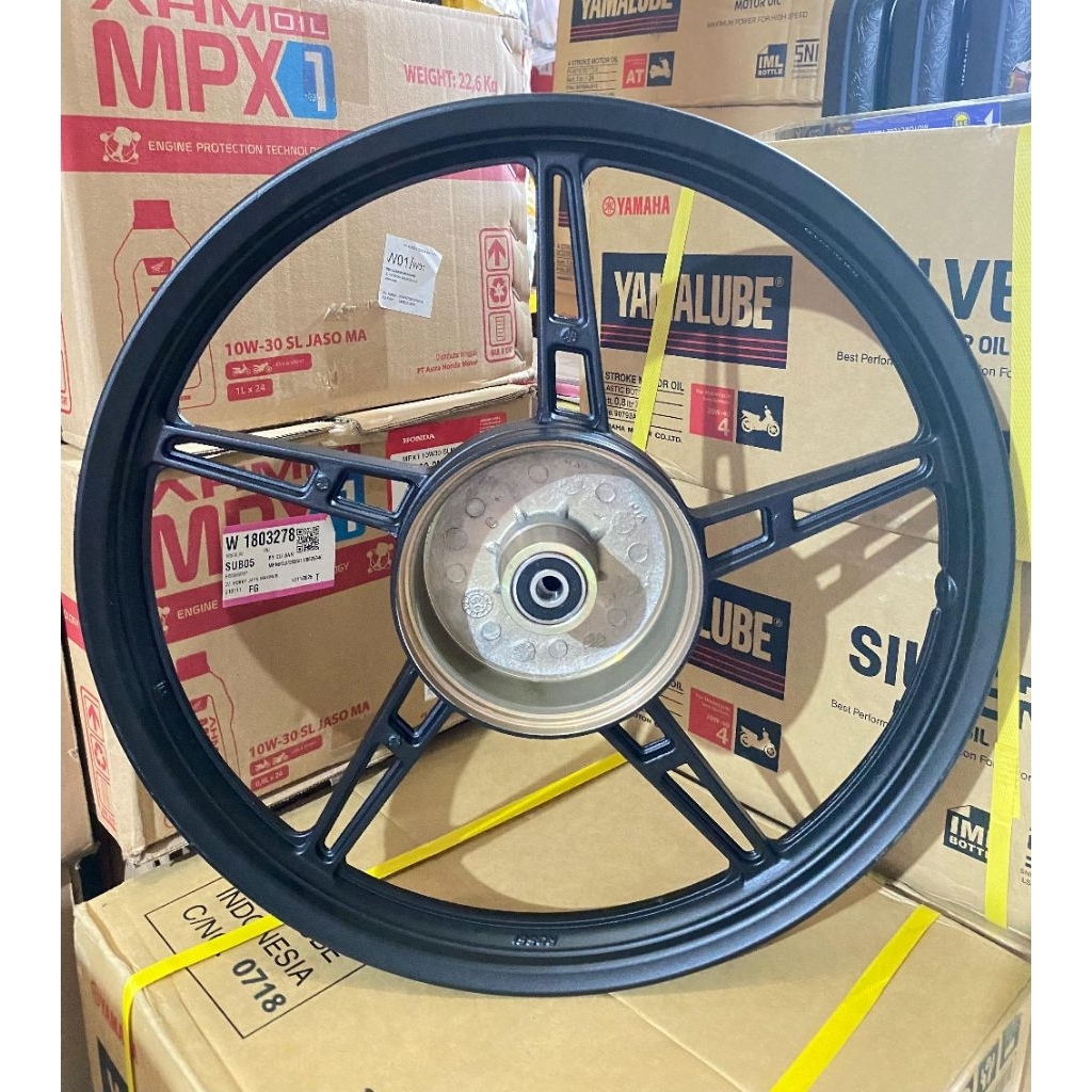 MX VELG BINTANG BELAKANG PALANG 5 HITAM V ROSSI JUP Z NEW VEGA ZR