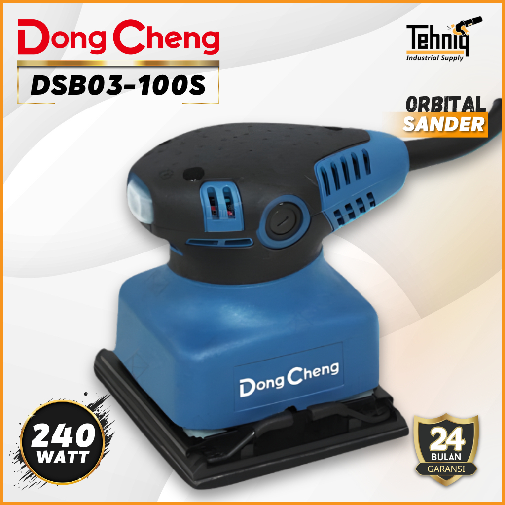 DongCheng DSB03-100S Orbital Sander 240W Mesin Amplas Poles Kayu Finishing Furniture 100mm Original