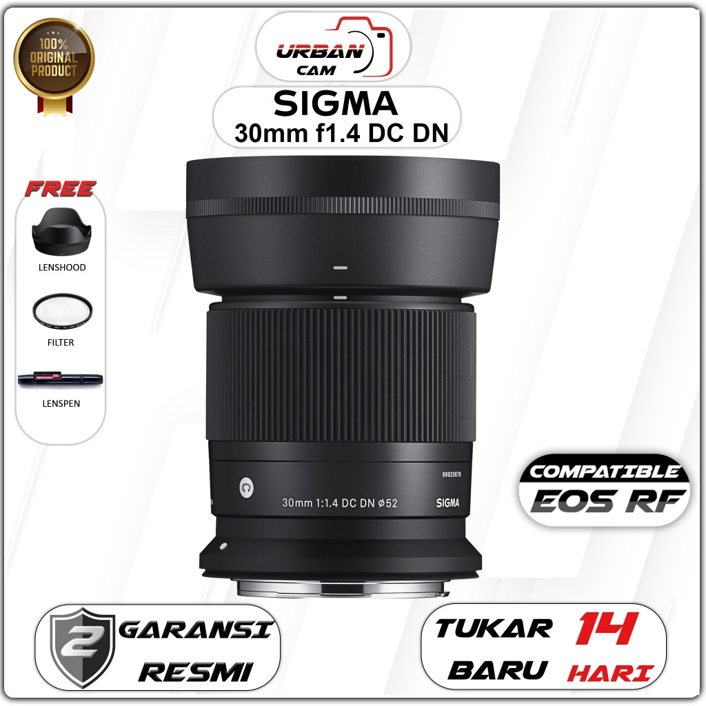 Sigma 30mm f1.4 DC DN Contemporary For Canon RF / Sigma 30mm f1.4 for Canon RF APSC DC DN