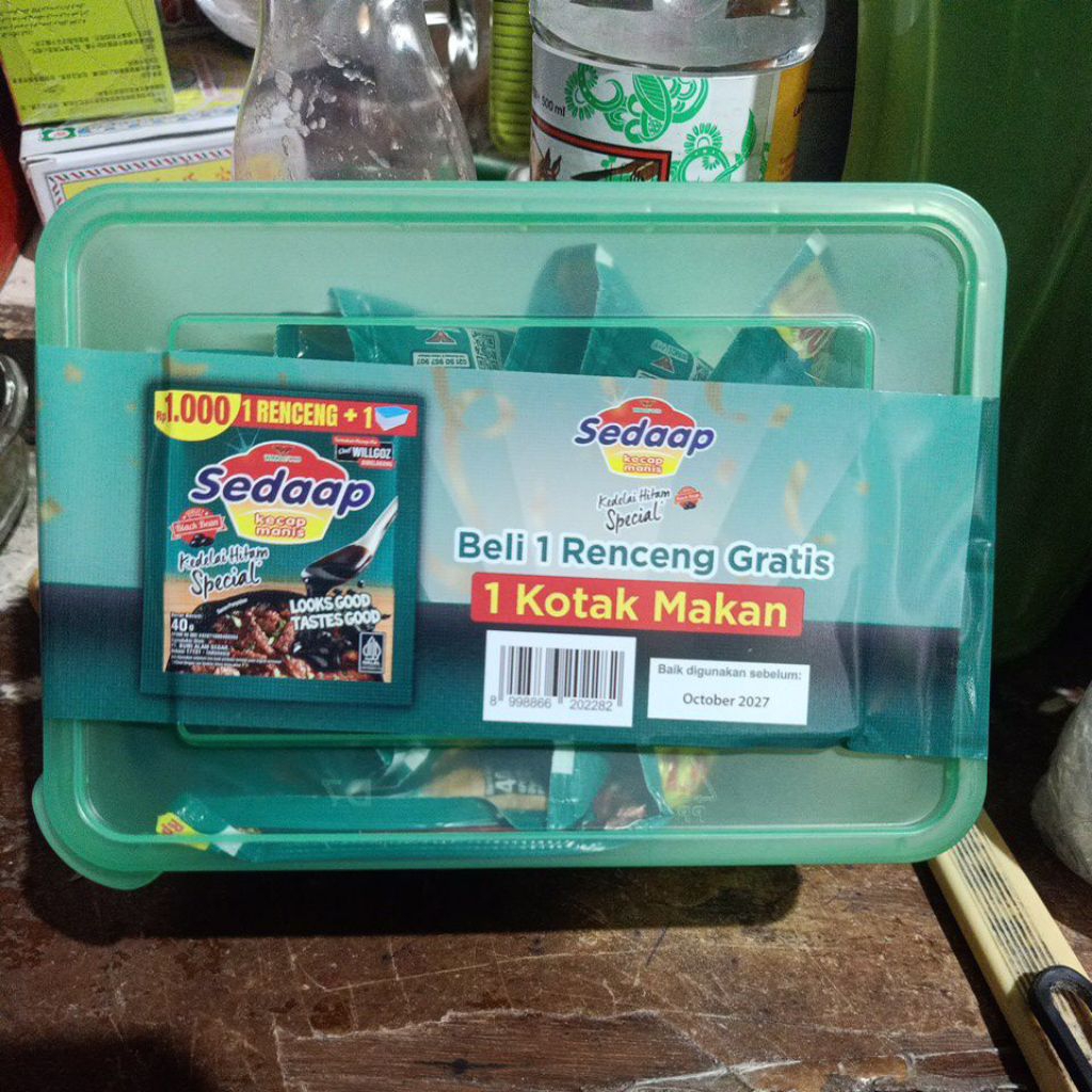 kecap sedap sachet + kotak