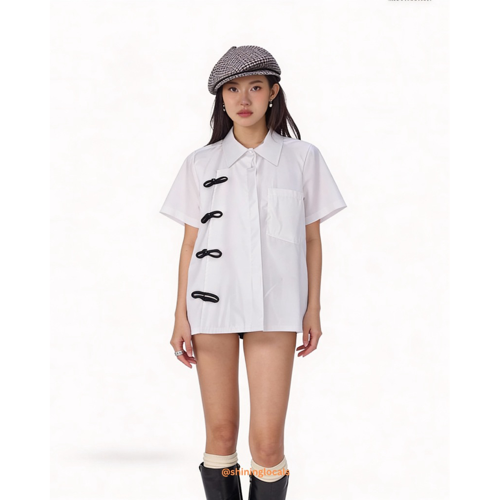Riley Cheongsam Shirt Oversized