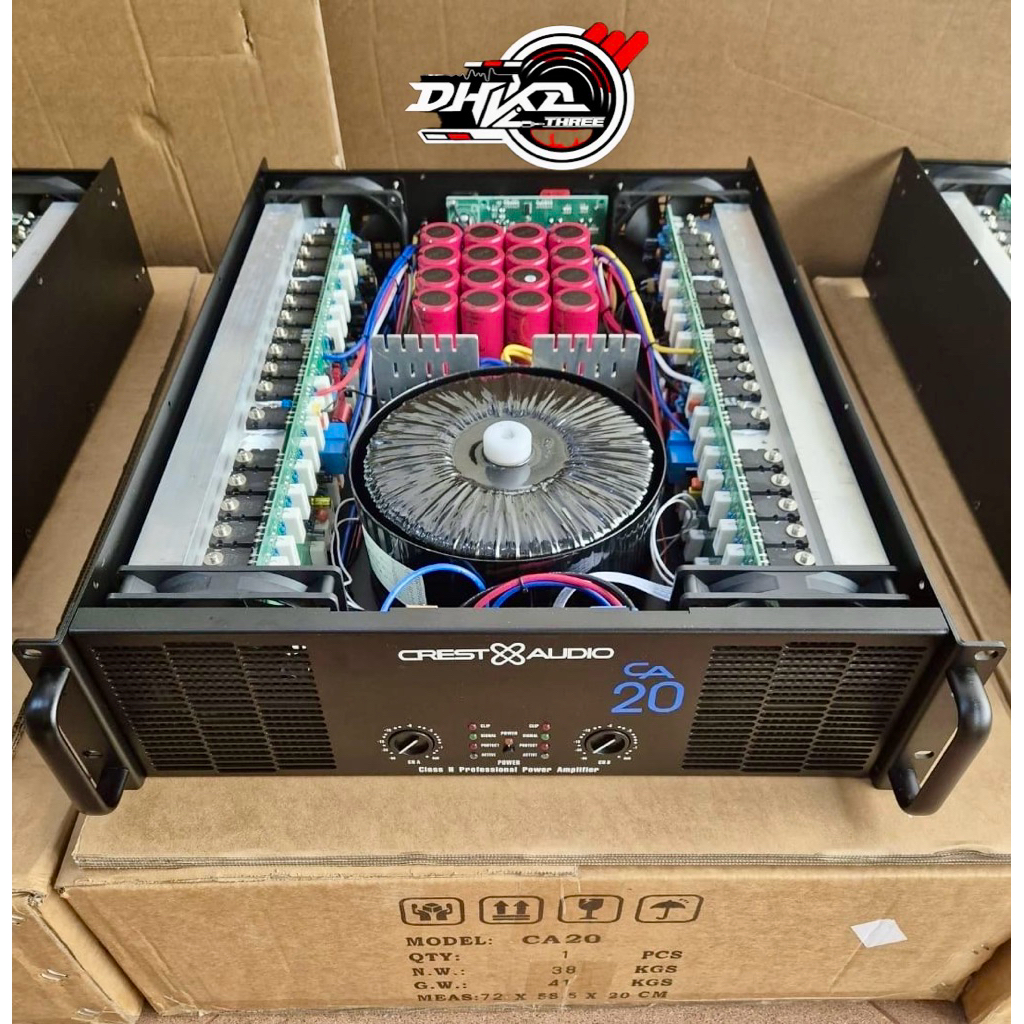 POWER CREST AUDIO CA 20 CLASS H ORIGINAL 2 CHANNEL / Power Crest Audio Ca 20 Class H original / Powe