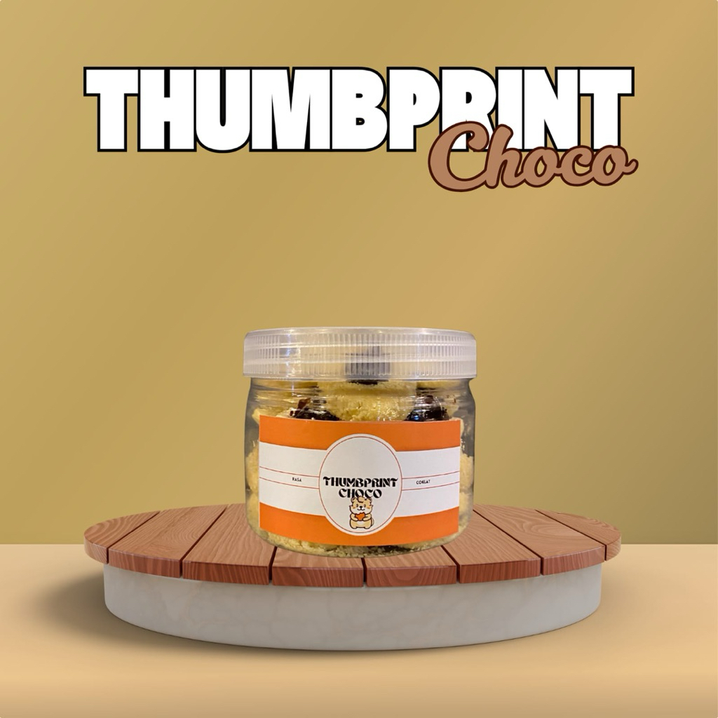 Kue Thumbprint Choco / Kue Kering Thumbprint / Thumbprint Cookies / Kue Lebaran / Cookies Lebaran / 