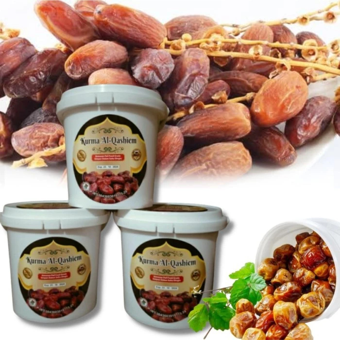 Kurma ember Al-Qasiem 500gr Kue Lebaran Oleh-Oleh Haji Buah Manisan Menu Buka Puasa Hampers