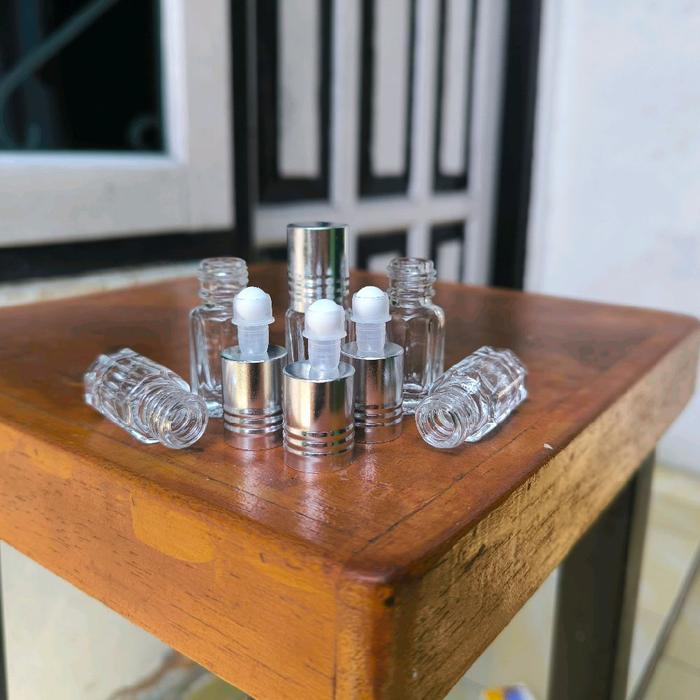BOTOL PARFUM AL REHAB ROLL ON 3 ML TUTUP SILVER