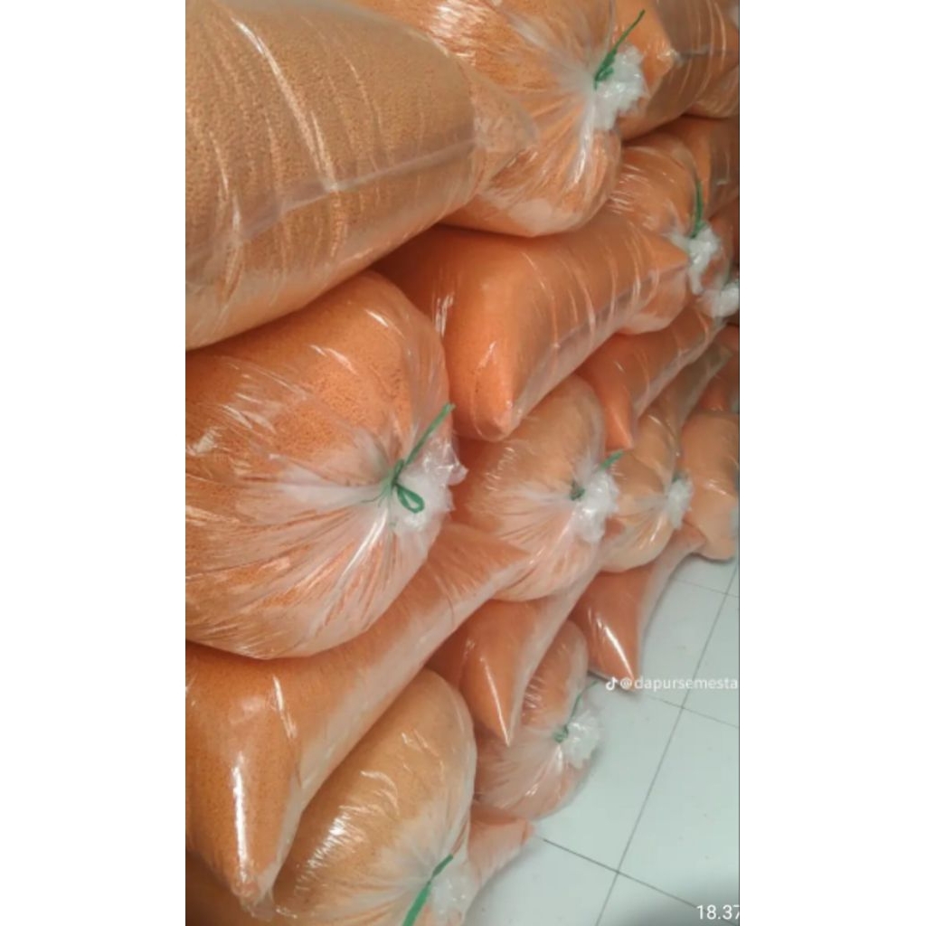 Tepung Roti Bulat Bubble Crumbs Crispy Nugget 500gr - Garing, Halal, Warna Orange