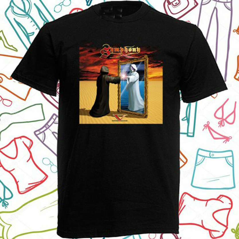 Kaos Symphony X Tshirt 100% Cotton ||| Size S M L XL XXL 3XL 4XL ||| Katun Kombed 30s ||| Ready Stoc