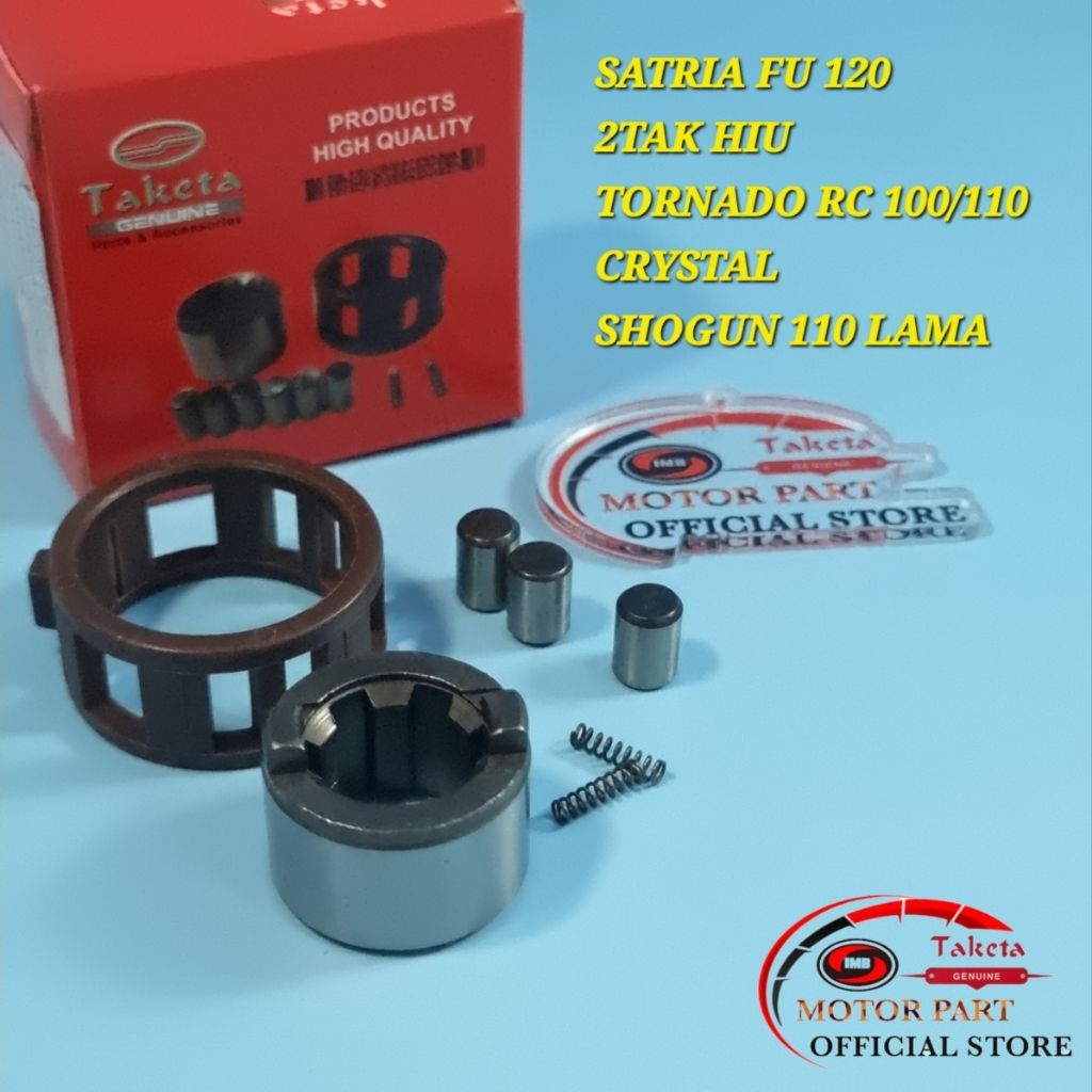 BENTENGAN KOPLING CAGE ASSY SATRIA 2TAK HIU / SHOGUN 110 LAMA / TONARDO RC / CRYSTAL TAKETA