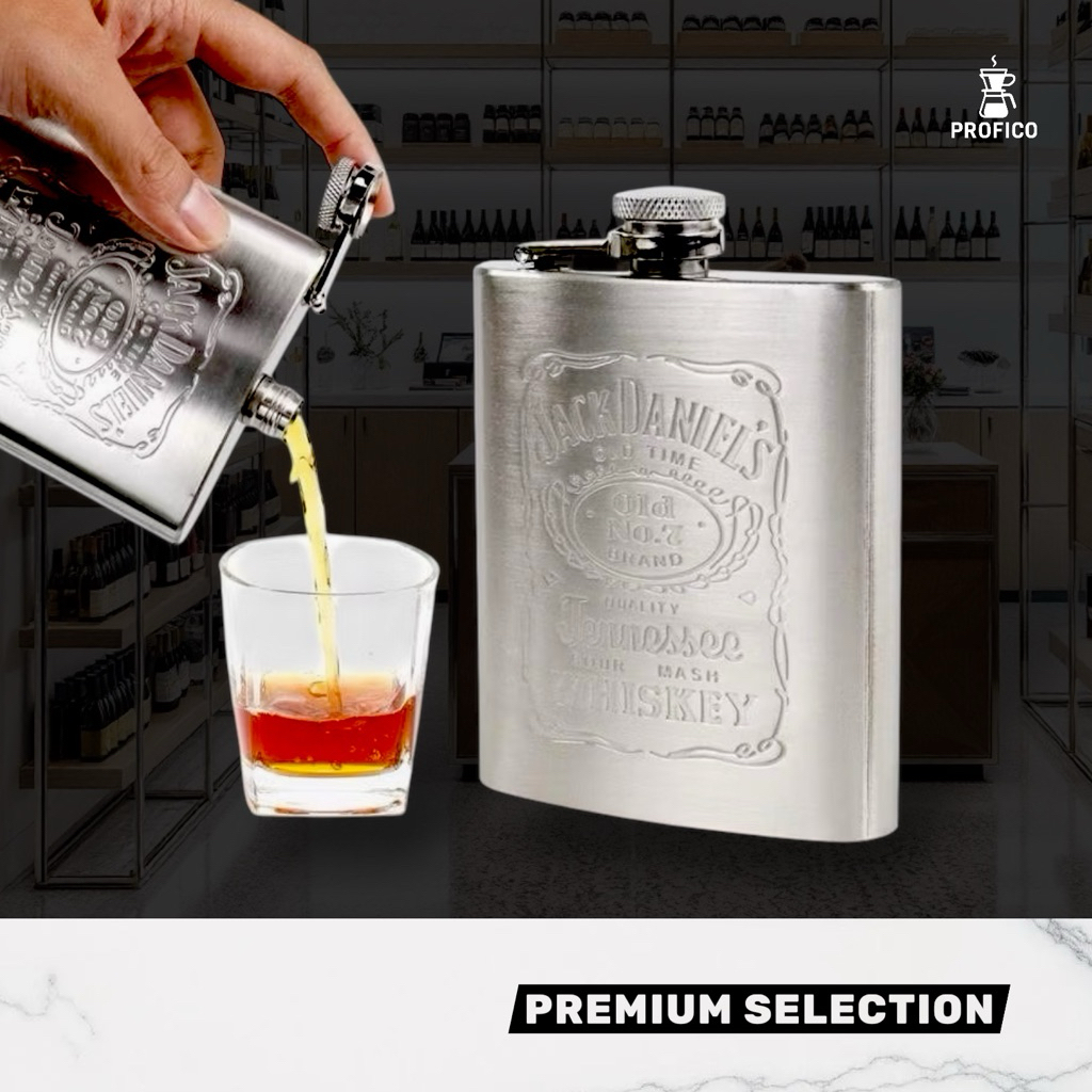 PROFICO Botol alkohol wine liquor tumbler alcohol drink bottle Hip flask Stainless Steel