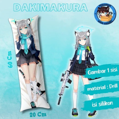 Dakimakura Premium HD / Bantal Guling Peluk Anime Shiroko Blue Archive