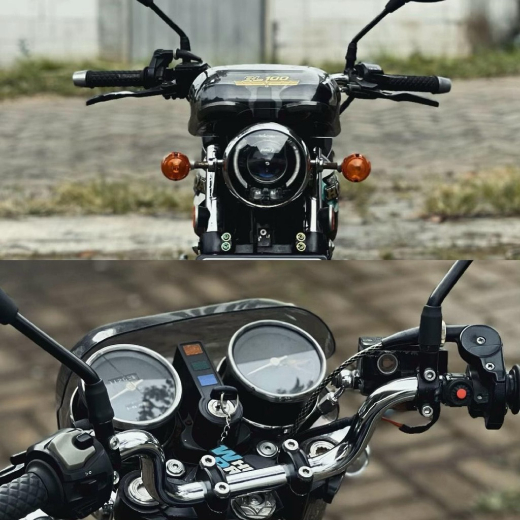 cover visor speedometer GL100/GL125 visor speedometer pelindung  GL100/GL125  emblem Garuda