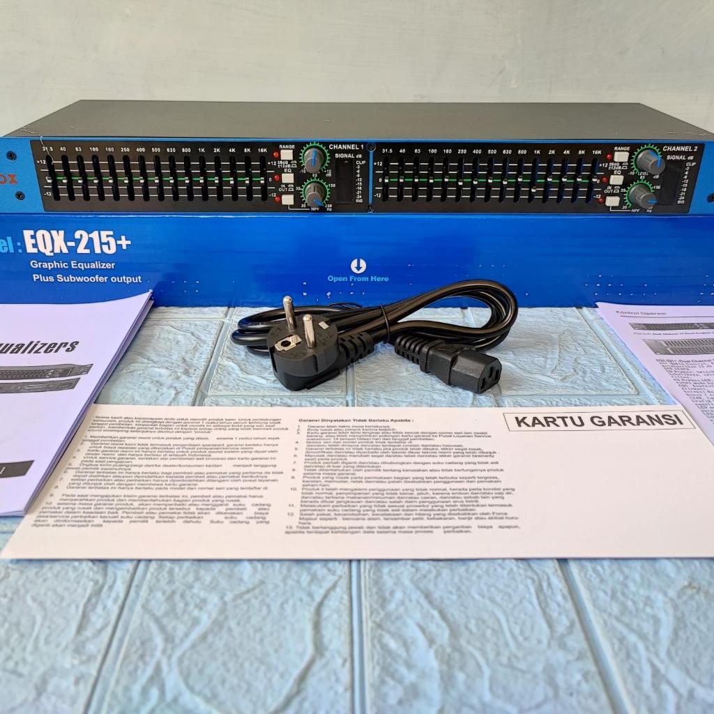 Equalizer DBX EQX215 DBX EQX 215 SUB DBX 215 SUB Grade A 2 x 15 Channel Dual Channel Equalizer DBX E