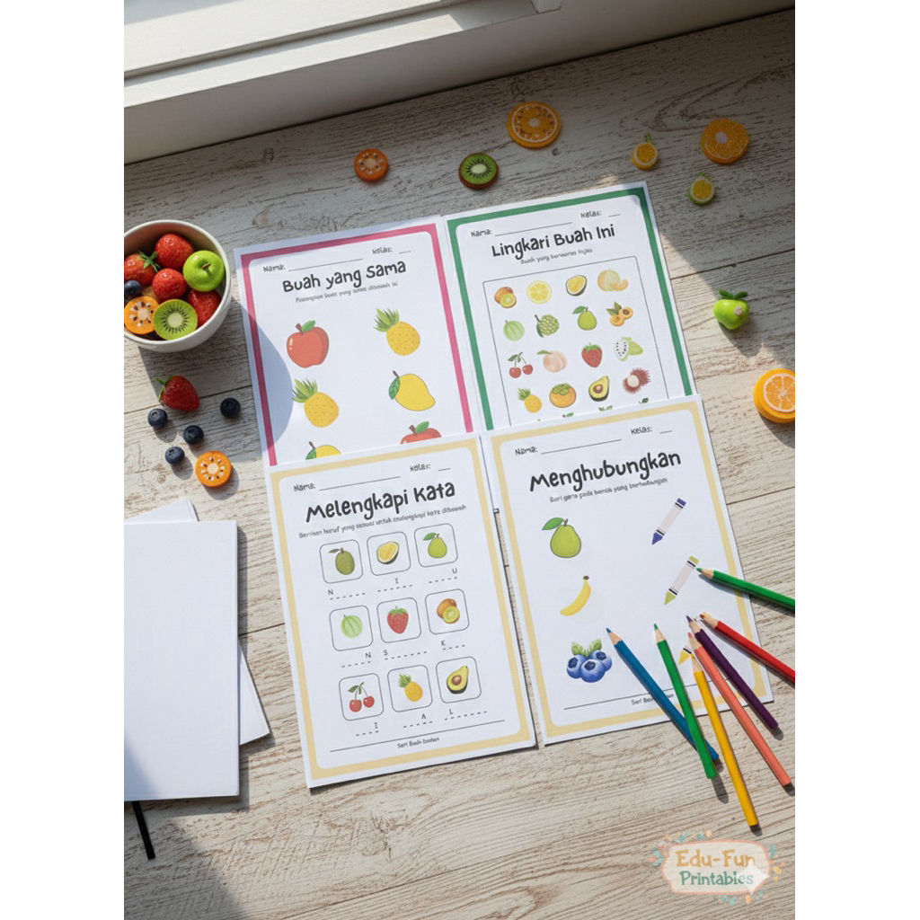 lembar kerja anak 50 lembar aneka seri