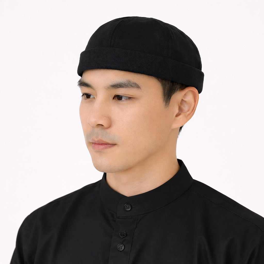 Topi Peci Miki Hat Muslim Pria - Peci Modern Minimalis Cocok Ramadhan & Outfit Koko