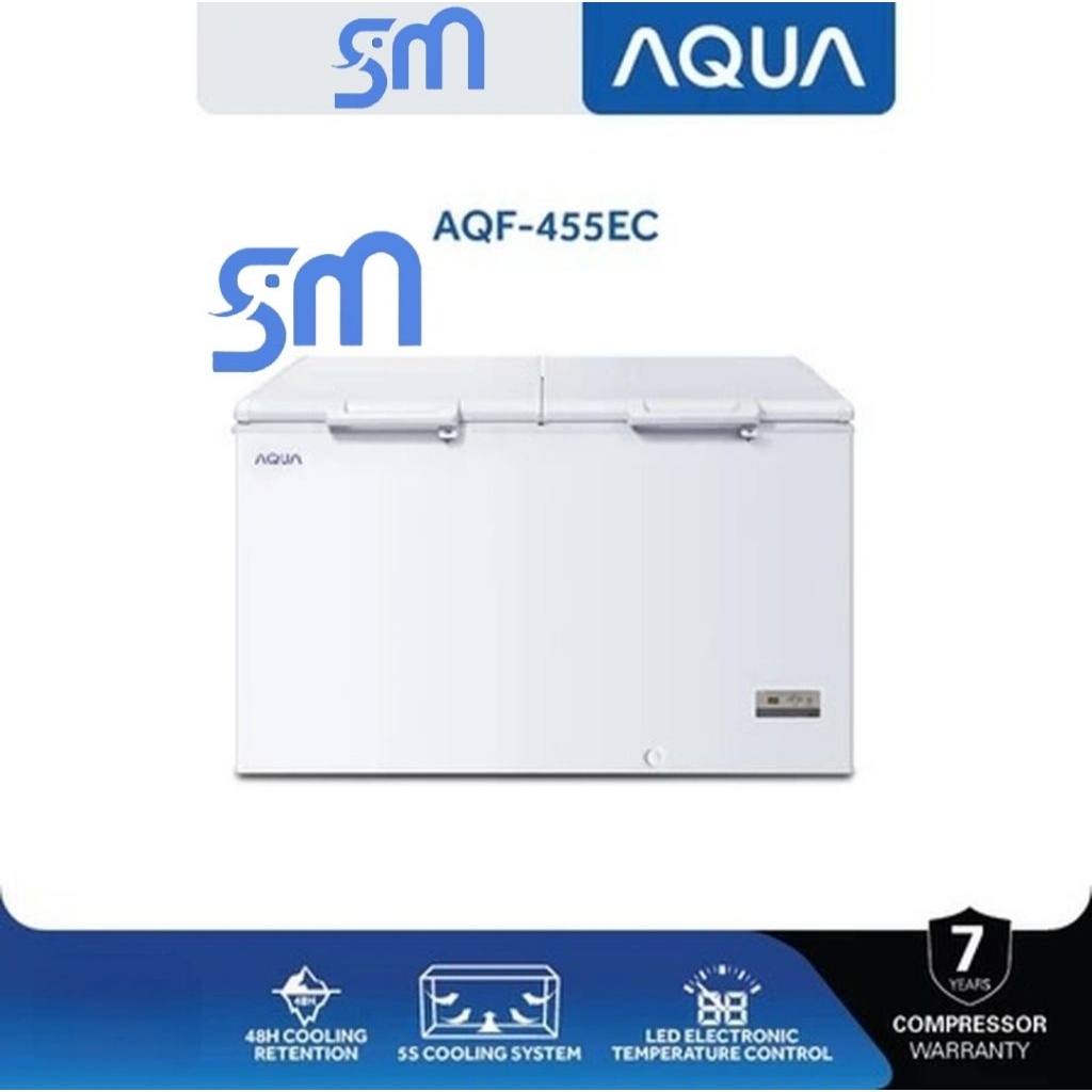Chest Freezer AQUA AQF-455EC 450 Liter AQF455EC Freezer Box AQF 455 EC