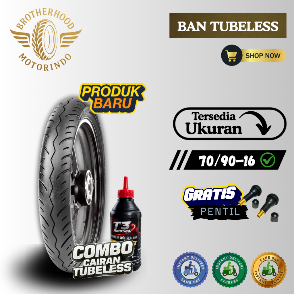 BAN MAXXIS M6211 / M6212 RING 16 TUBELESS 70/90-16 / BAN TUBLES / BAN MOTOR RING 16 / BAN MAXXIS RIN