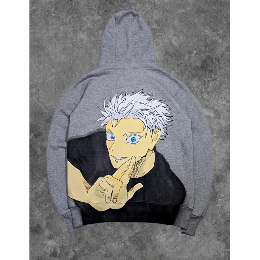 hoodie anime gojo satoru haindpainted