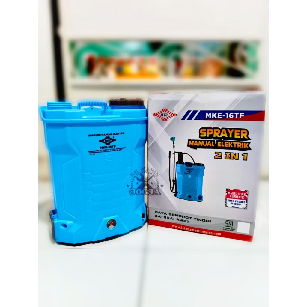 Alat Semprot Hama 2in1 MKK MKE 16 TF Sprayer Double Fungsi Manual Elektrik