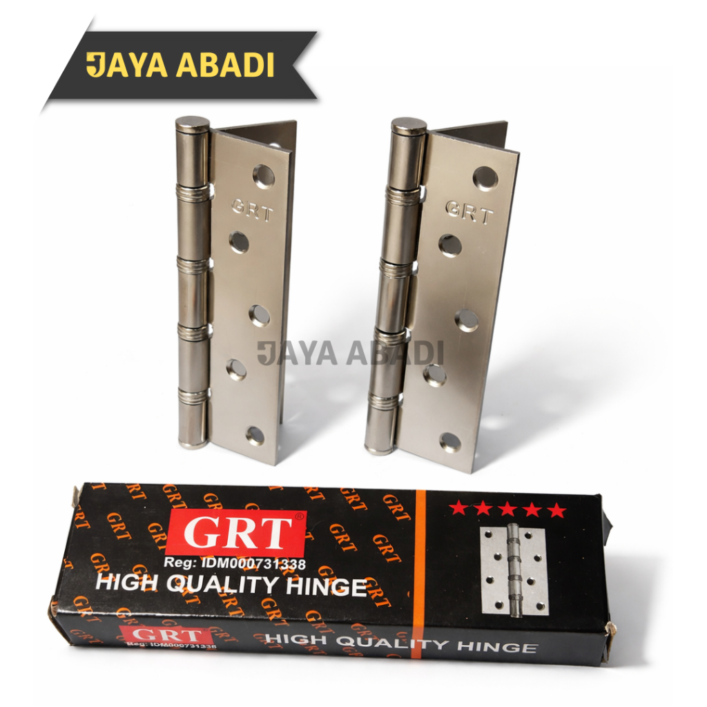 [Grosir] Engsel Putih (SN) GRT 3" 4" 5" / Engsel Pintu GRT / Engsel Jendela GRT