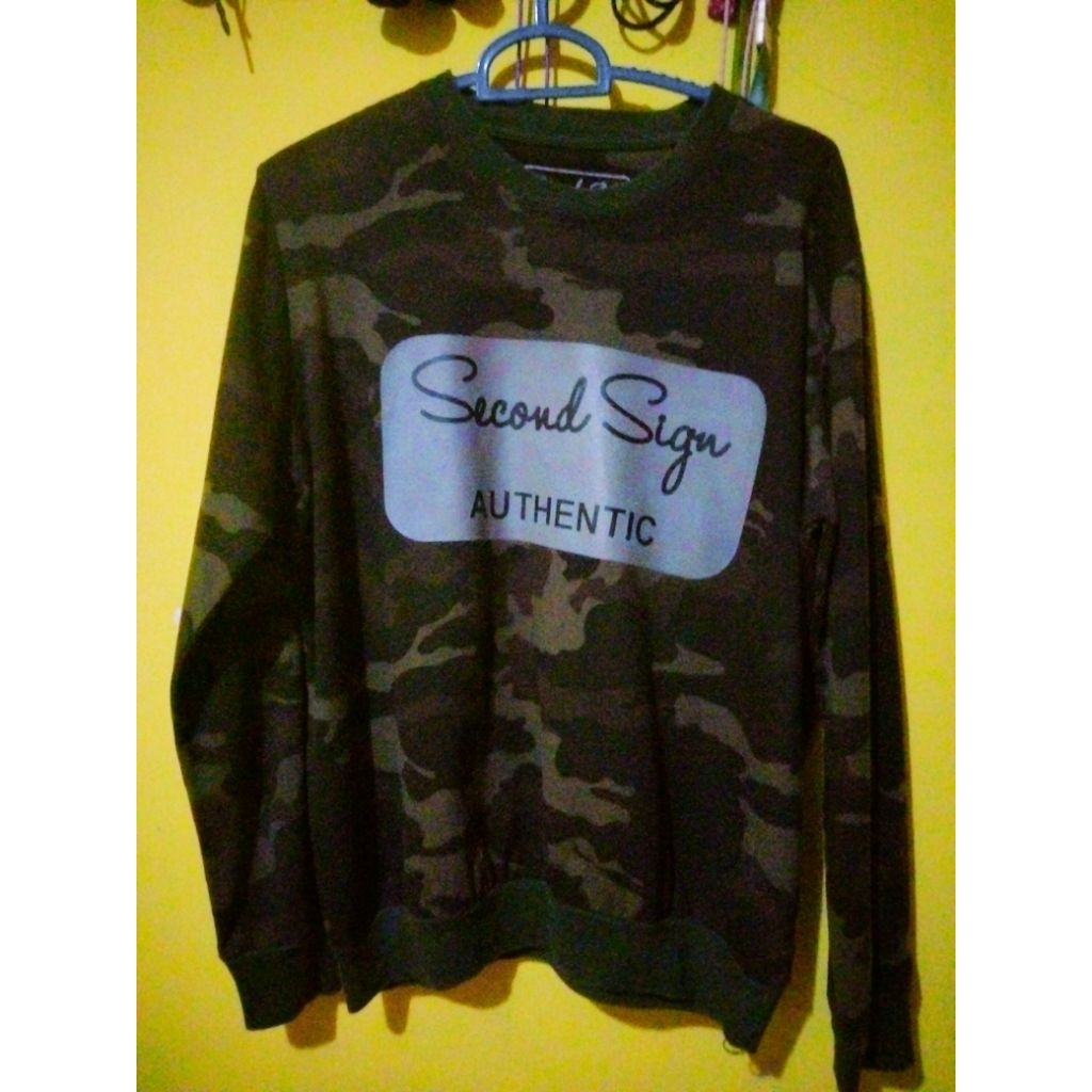 kaos blouese sweater SECOND SIGN