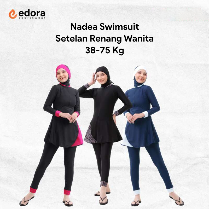 Baju Renang Wanita Edora Nadea - Baju Renang Akhwat - Baju Renang Muslimah - Baju Diving Wanita