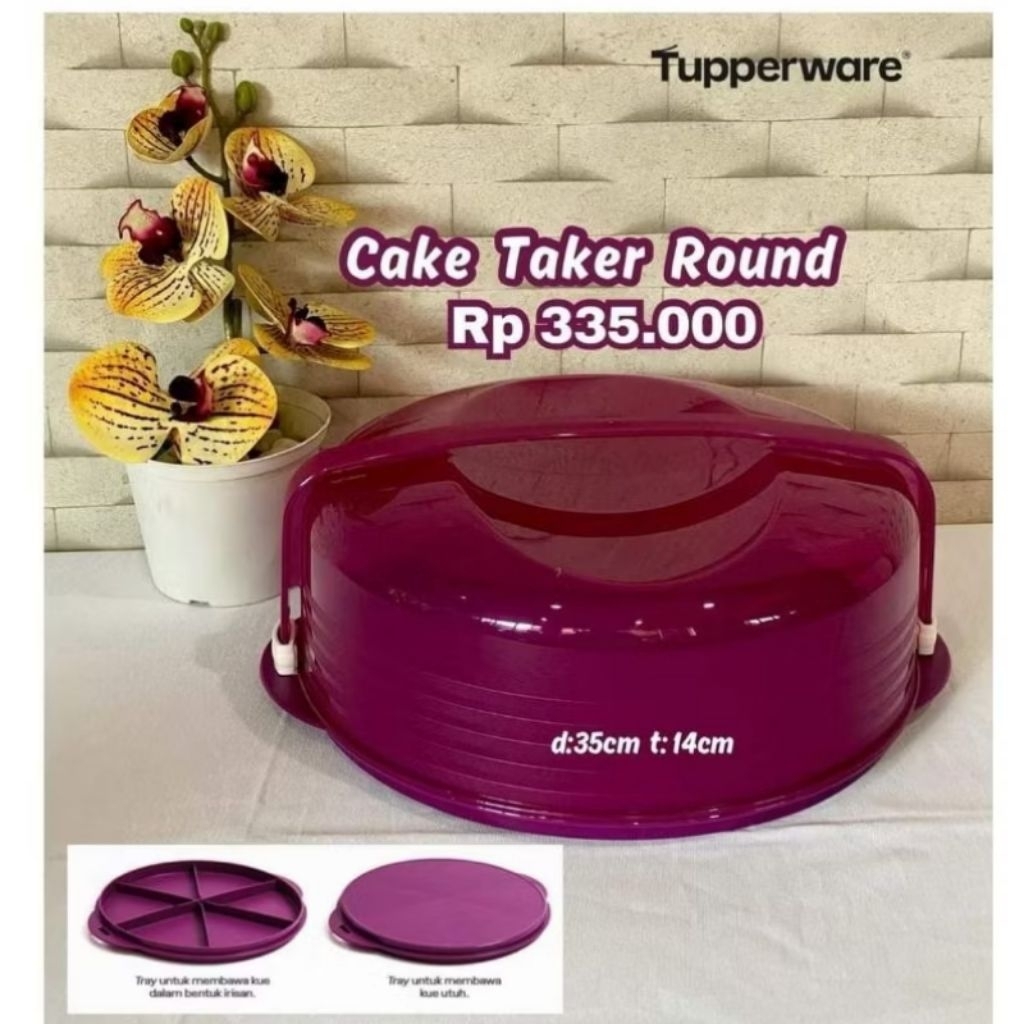 Cake Taker Round Tupperware