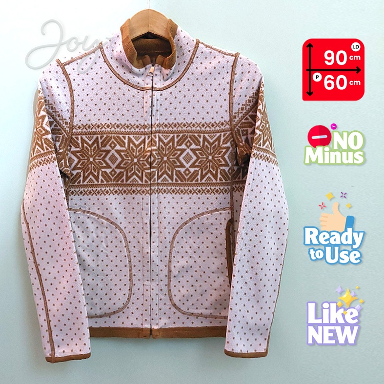 Un*qlo Fleece Reversible Navajo Coksu - S