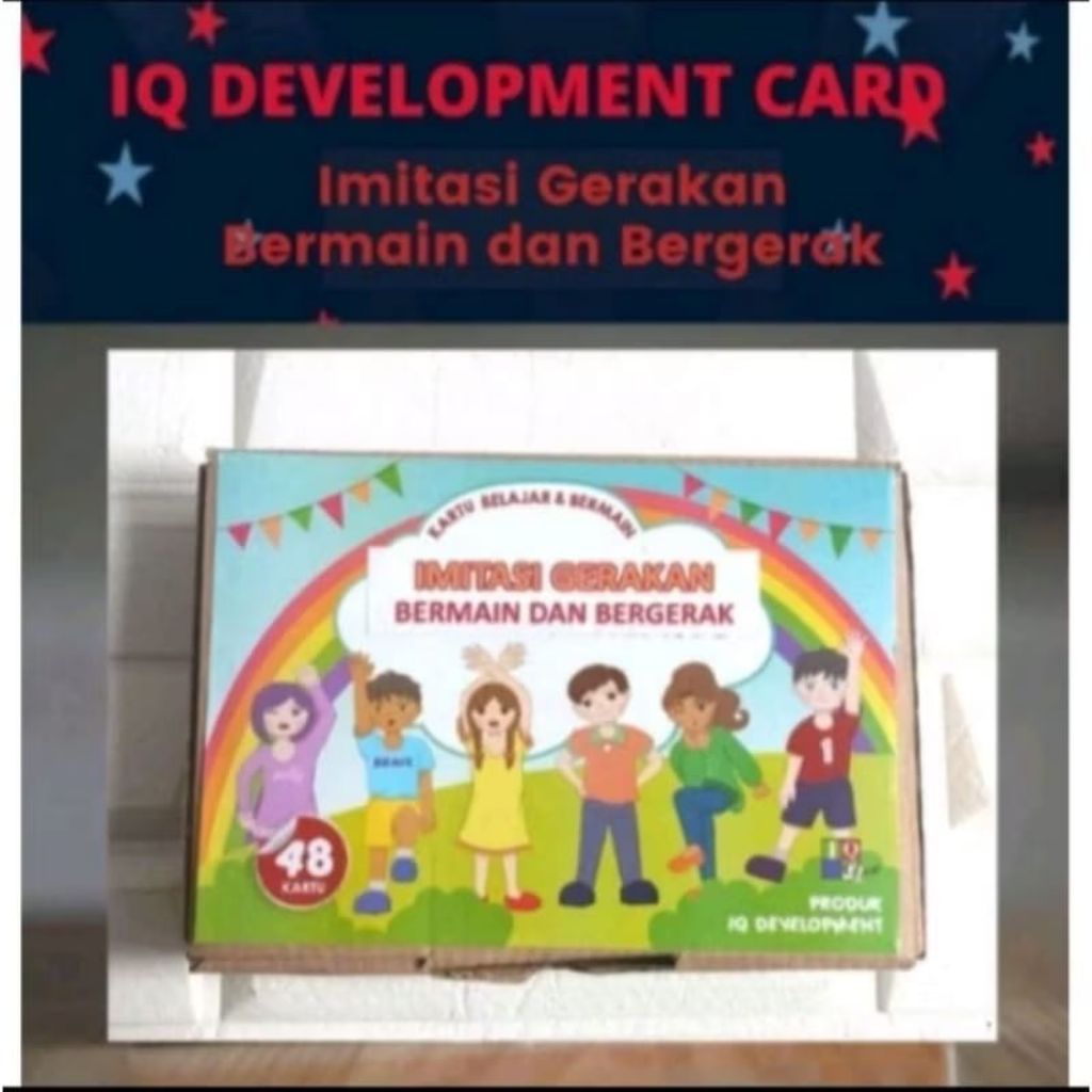 (BLUETOYS) KARTU IMITASI GERAKAN/IQ DEVELOPMENT/ALAT TERAPI WICARA
