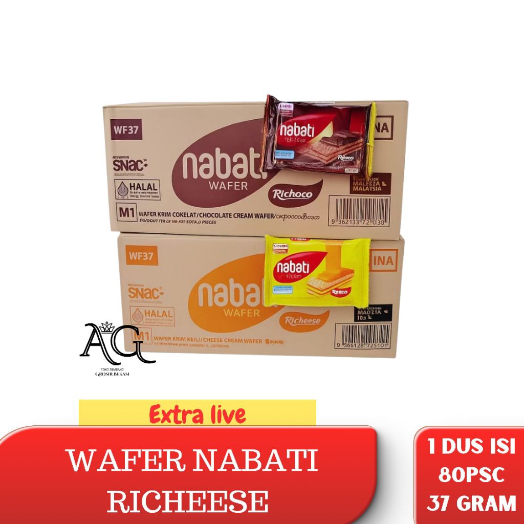 (AG GROSIR) SIAP KIRIM WAFER NABATI 2000 DAN NABATI KALENG