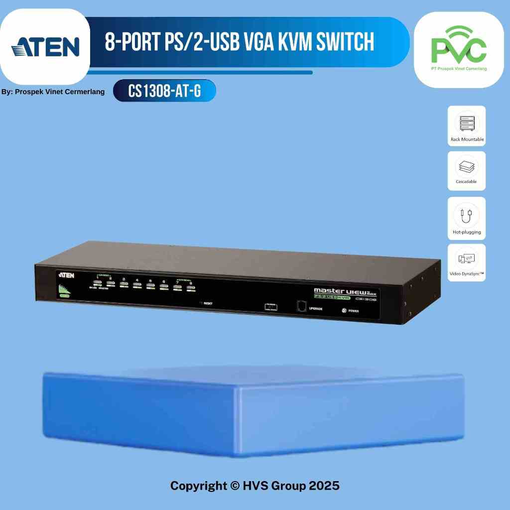 ATEN  KVM Switch CS1308 8-Port PS/2-USB VGA KVM Switch