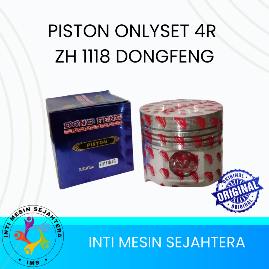 Piston Mesin Diesel Dongfeng ZH1118 ZH 1118 / Piston Only Dongfeng ZH1118 Model 4R OriginalAsli