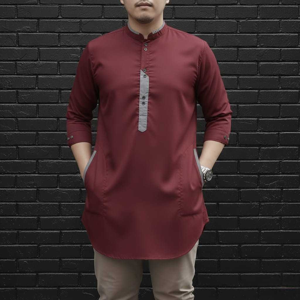 SUPER JUMBO KOKO KURTA LENGAN 3/4 KATUN TOYOBO