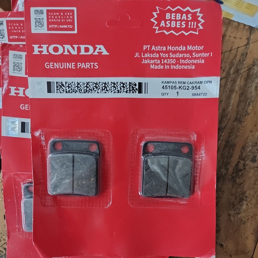 kampas rem depan glpro / kampas belakang klx 150 / kampas belakang athlete