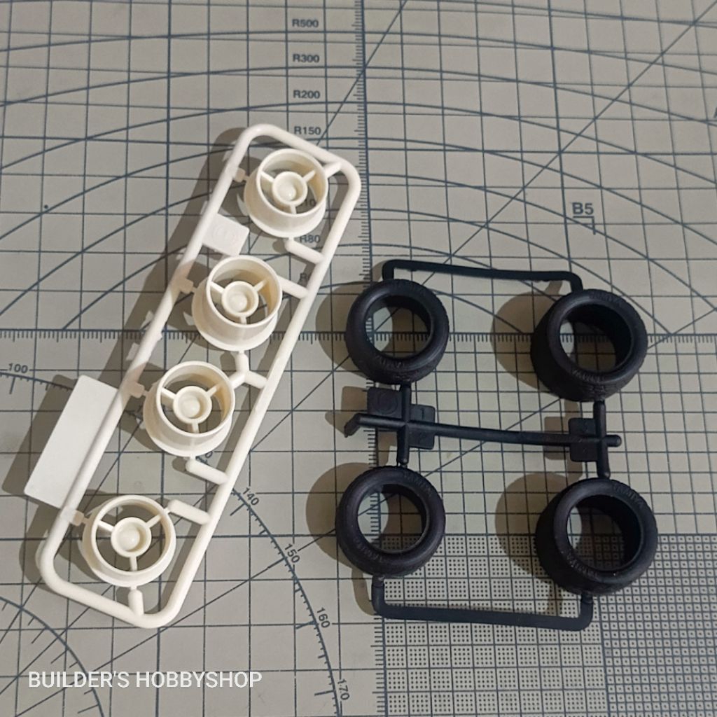 TAMIYA 19434 SMALL SOFT TIRE & WHEELS VELG BAN SOFT ALUR VICTORY MAGNUM LOOSEKIT ORIGINAL