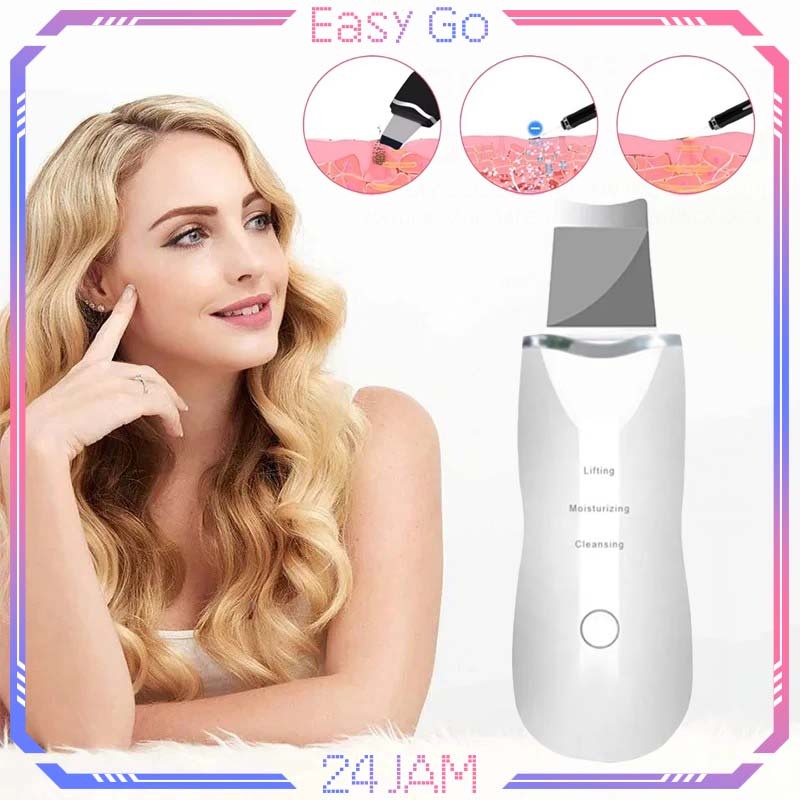 1set Pembersih Komedo Alat Ultrasonic Peeling Alat Pembersih Wajah Elektrik Pembersih Komedo Dan Por