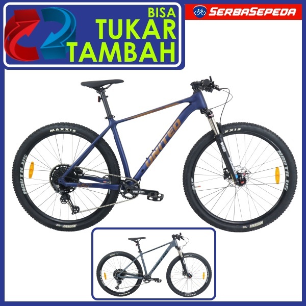 United Clovis 6.2 Sepeda Gunung MTB 29 Inci Shimano Deore 12 Speed Suntour XCR Remote LO