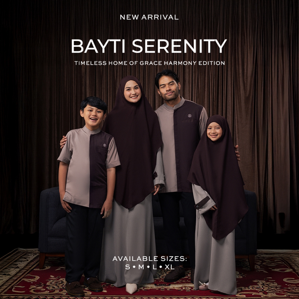Raya Collection - Gerai Hawa - Family Set 1 - Sarimbit Lebaran - Harmony Edition - Bayti Serenity