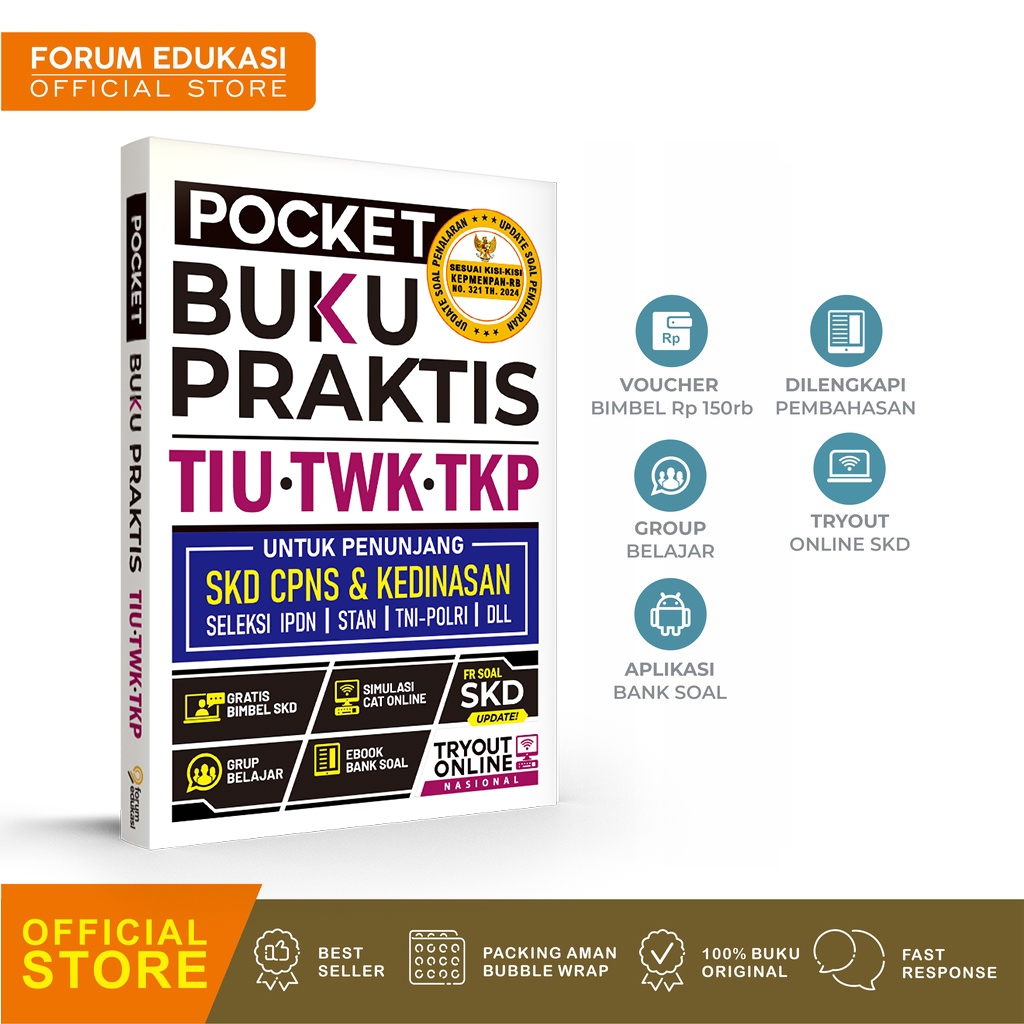 POCKET BUKU PRAKTIS TIU TWK TKP TERBARU