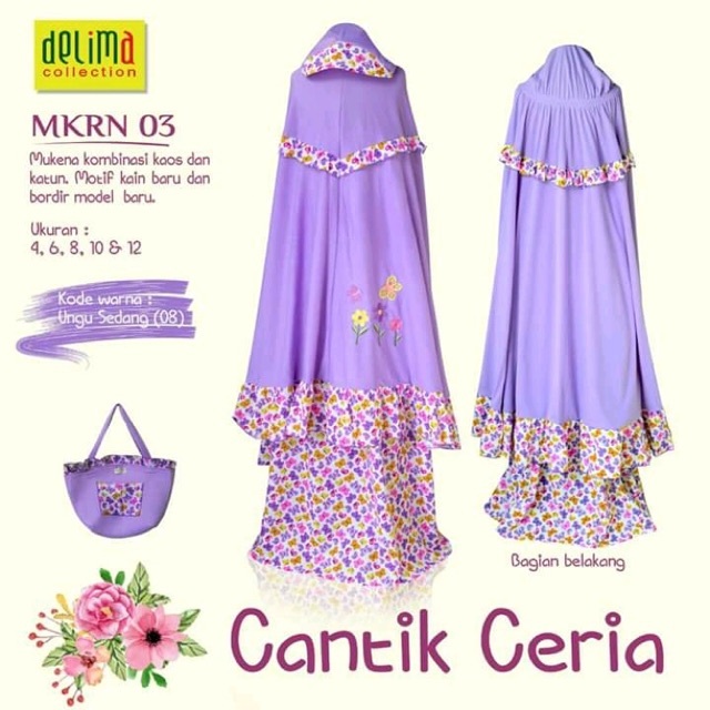 SALE MUKENA ANAK DELIMA COLLECTION MKSR MKRN MKSJ MKJA