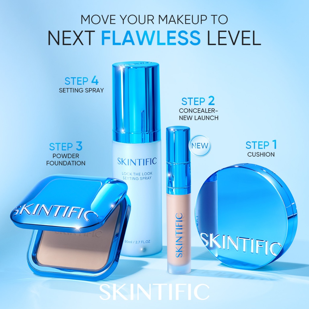 SKINTIFIC -Matte Makeup Series | Perfect Stay Velvet Matte Cushion/Two Way Cake Powder/Concealer cor