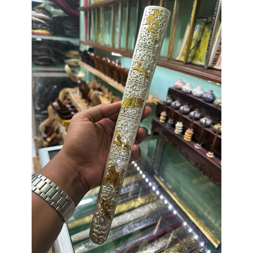 Pendok Keris Templek Motif Alas Alasan