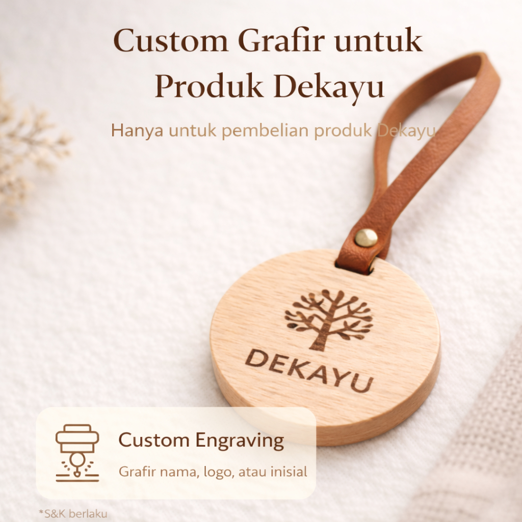Dekayu- Jasa Custom Grafir Produk Dekayu | Wedding Gift Custom Nama | Souvenir Pernikahan