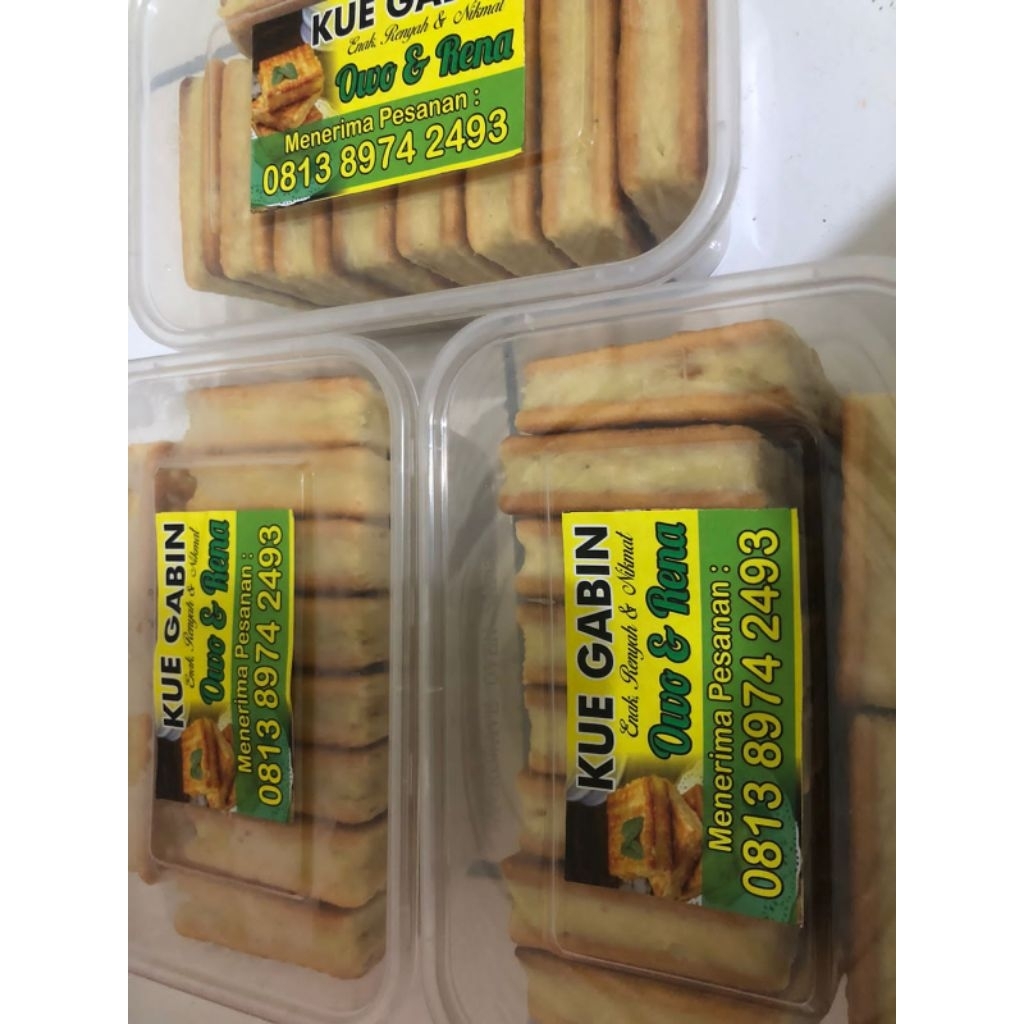 gabin tape ready pilihan rasa coklat, keju, original