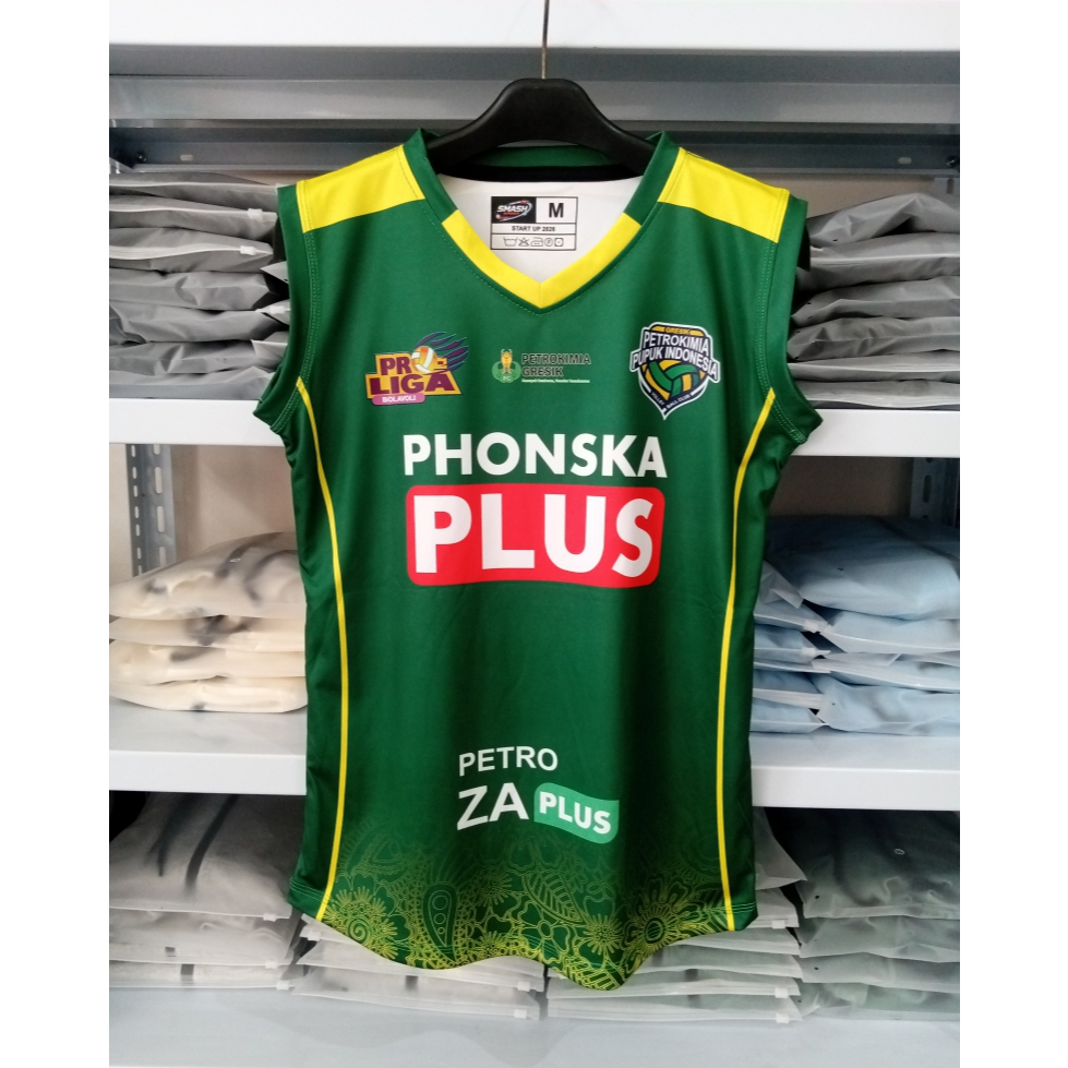 Kaos Voli Gresik Phonska Plus Pupuk Indonesia Proliga wanita 2026/Jersey Voli Gresik Phonska Plus Pu