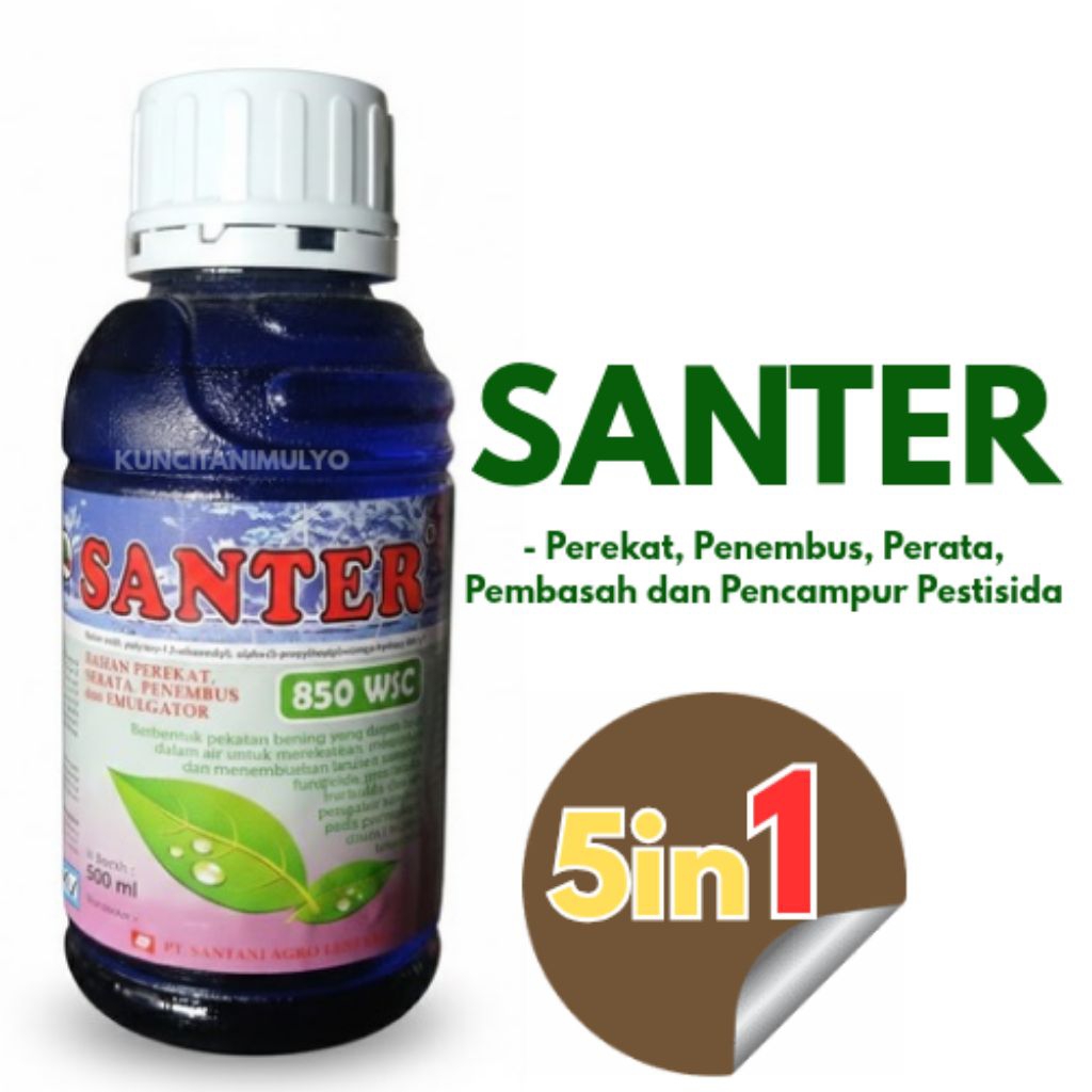 SANTER Perekat, Penembus, Perata, Pembasah dan Pencampur Pestisida