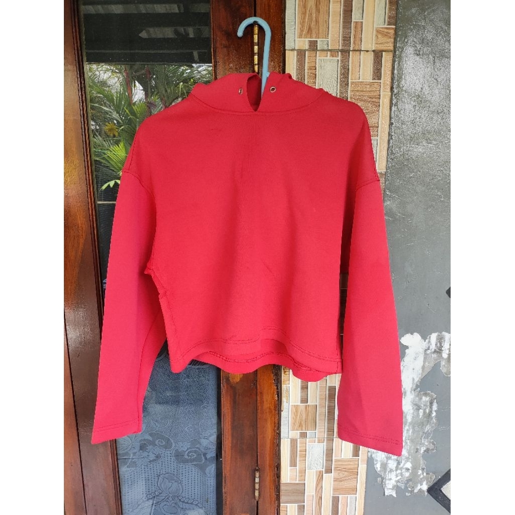 Uniqlo Scuba Pink Crop