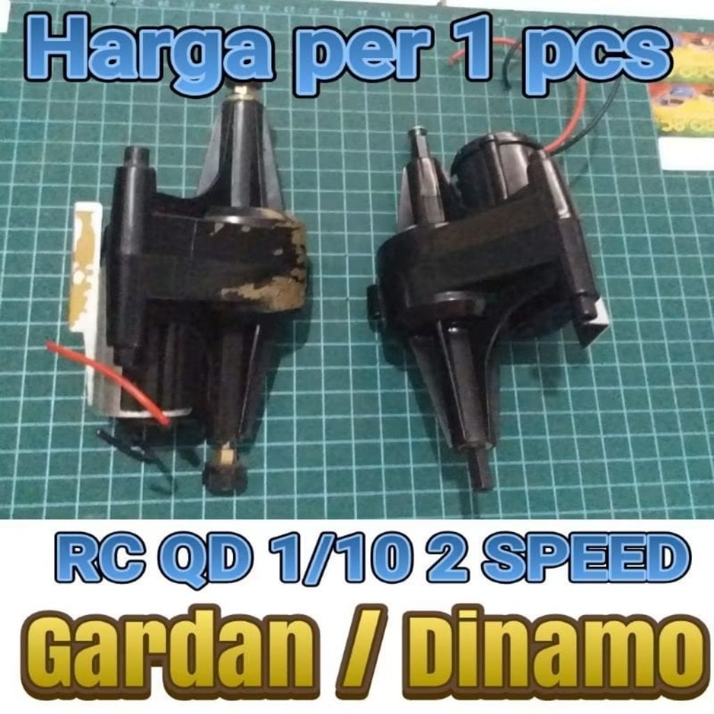 Gardan Dinamo belakang RC QD 1/10 2 speed