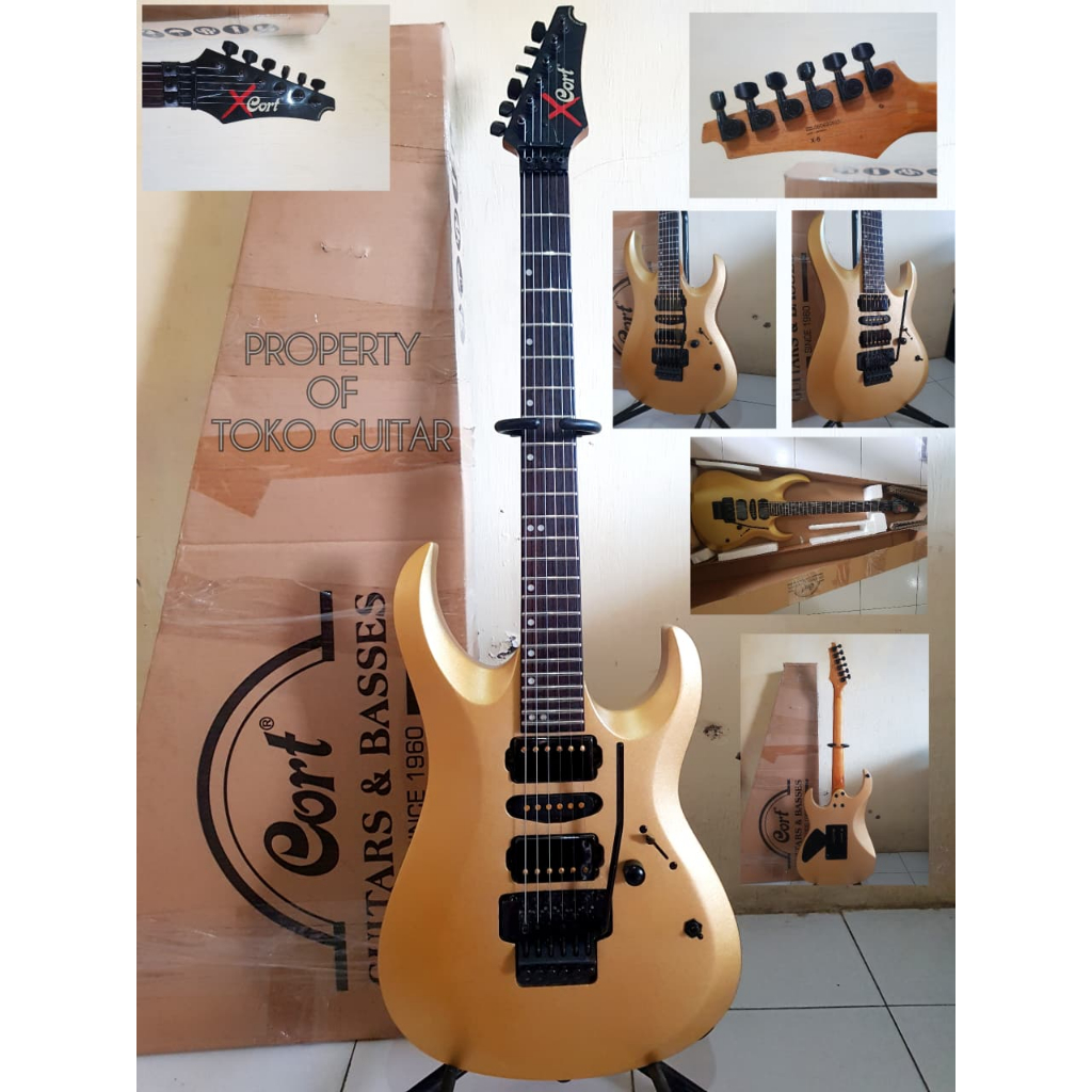 GITAR CORT X6 SATIN GOLD (DNA MODS) ORIGINAL
