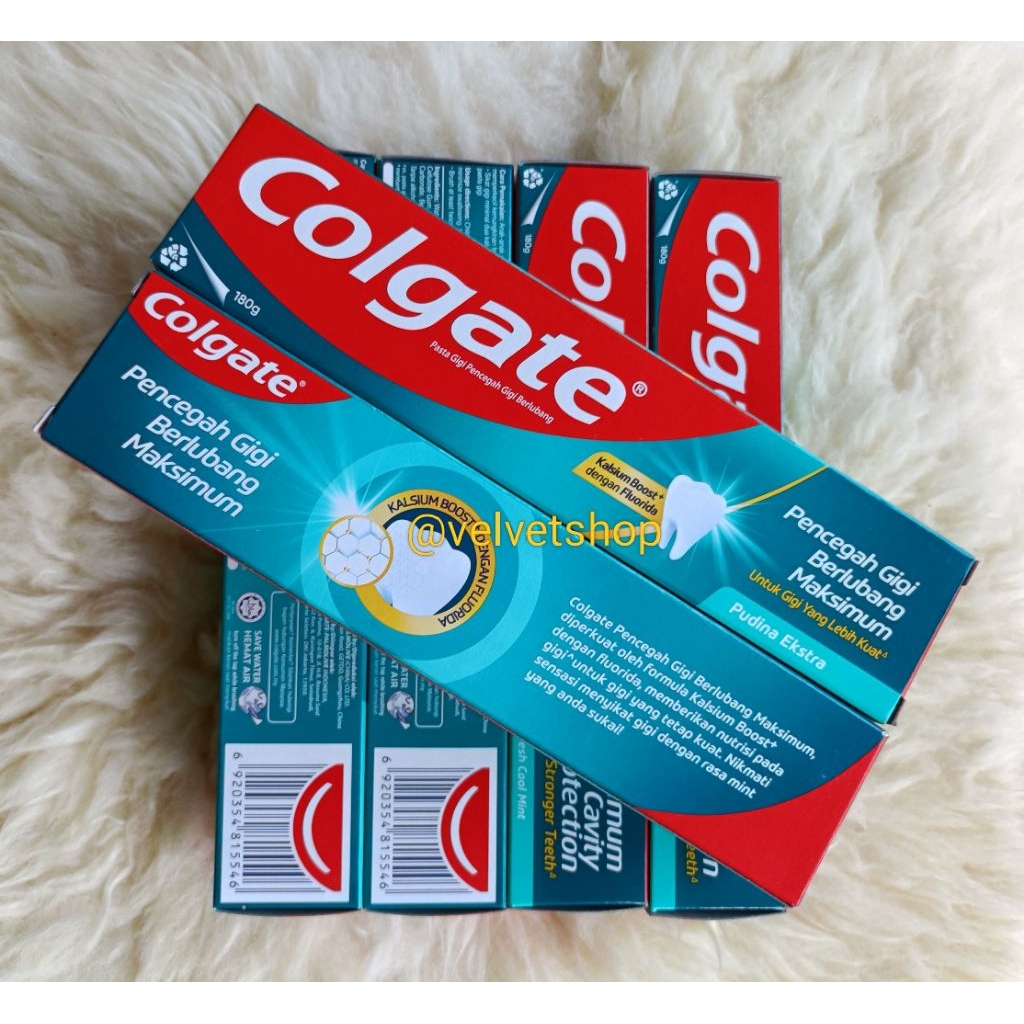 Colgate Maximum Cavity Protection 180g Tooth Paste Dental Care Pasta Gigi Odol