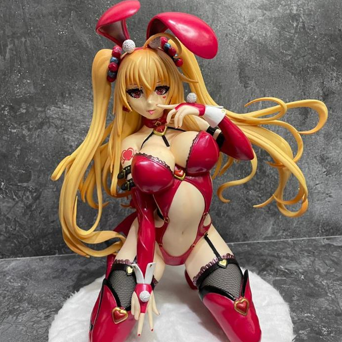 2026 New Scale Manga Figurine Statue BINDing Caroline Lily Bunny Ver. Figur Anime PVC Gadis Seksi, M